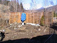 � A. Pilcher; Hier wurden 6 St�ck Betonrohre � 30 x 100 cm eingegraben und ausbetoniert.