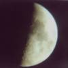 � A. Wilhelm; Mond, Newton-Reflektor f=500mm (GFK-Tubus), focal, 0,25 Sek., Canon AE1, Umgebung von W�rzburg.