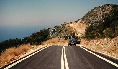 � R. Baer; 'Middle of nowhere' - so k�nnen pl�tzlich die gut ausgebauten Stra�en enden