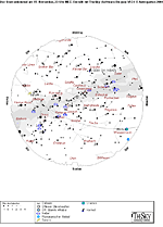 � Astrogarten; Der Sternenhimmel am 15. November 2004 um 23 Uhr MEZ.