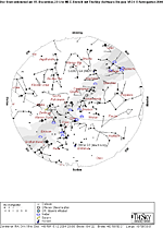 � Astrogarten; Der Sternenhimmel am 15. Dezember 2004 um 23 Uhr MEZ.