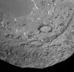 � NASA/JPL-Caltech/UMD; Blick vom Impactor, vor dem Einschlag.