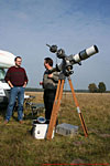 � N. Kloth; 8. IHT-Reinsehlen vom 26. - 28. September 2008: Michael, Du bist zwar nicht alleine mit Deinem Teleskop, aber so ist es doch auch ganz nett, oder?